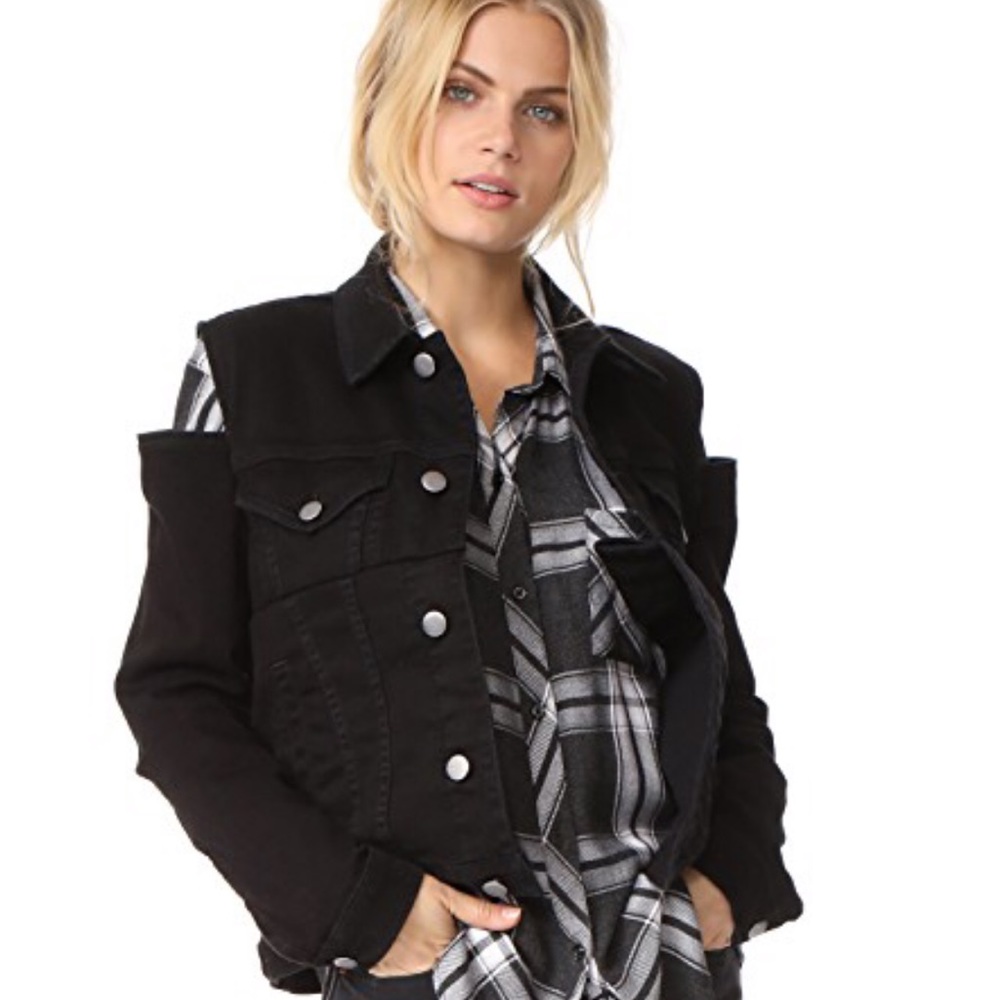 Frame Le Cutout Denim Jacket